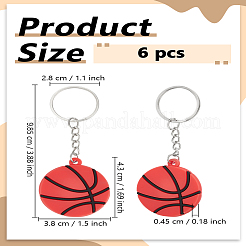6шт ПВХ пластиковый брелок-подвеска&nbsp;KEYC-LP0001-26
