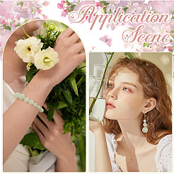 100 шт. 4 вида светящихся круглых стеклянных бусин&nbsp;GGLA-SC0001-20B