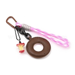 5 шт. подвеска в виде яблока из искусственной кожи&nbsp;HJEW-JM04426