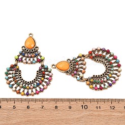 Подвески из акрилового сплава со стразами&nbsp;PALLOY-F319-04AG