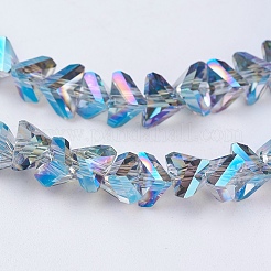 Стеклянные бусины с гальваническим покрытием &nbsp;EGLA-J145-6mm-FR03