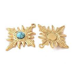 Синтетические бирюзовые подвески&nbsp;LS-STAS-Z177-07G-01