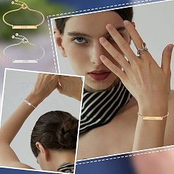 Набор для самостоятельного изготовления браслета со слайдером из прямоугольных звеньев&nbsp;STAS-UN0039-29