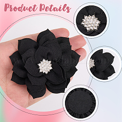 Аксессуары для украшений из полиэстера и стразов&nbsp;DIY-WH20063-015A