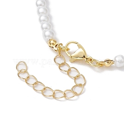 Ожерелья с подвесками из латуни микро-паве класса AAA с кубическим цирконием и буквами&nbsp;NJEW-JN04771-17