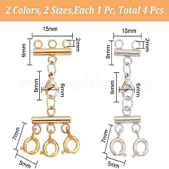 4 шт. 4 стиля многорядные карабины из нержавеющей стали 304&nbsp;FIND-AB00046