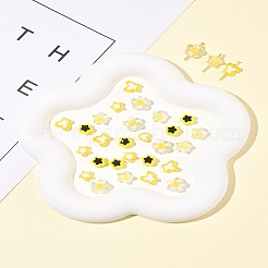 200 шт. 6 вида прозрачных и непрозрачных акриловых бусин&nbsp;TACR-FS0001-54G