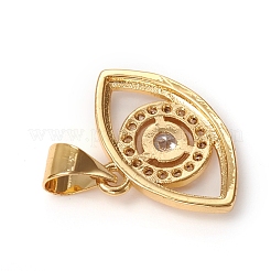 Латунные микропаве прозрачные подвески с фианитом&nbsp;KK-I668-36G