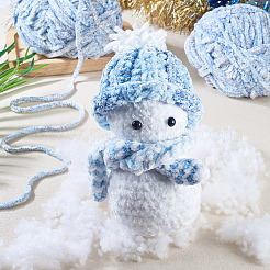 2 моток полиэфирной пряжи для вязания спицами и крючком OCOR-TA0003-09B