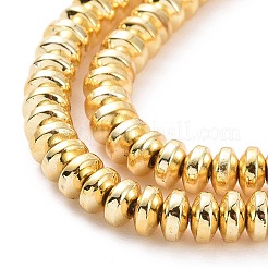 Гальванизировать немагнитных синтетический гематит бисер пряди&nbsp;G-L485-04B-G