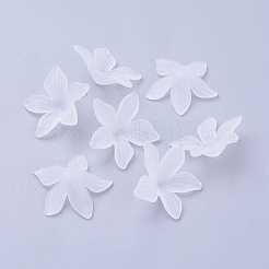 Четкие матовое акриловый цветок бисер&nbsp;X-PL594-11