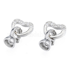 Проложить латунный прозрачный кубический цирконий над застежками&nbsp;KK-N231-362P