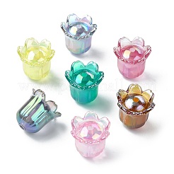 50шт УФ-покрытие непрозрачные акриловые бусины&nbsp;MACR-CJ0002-22