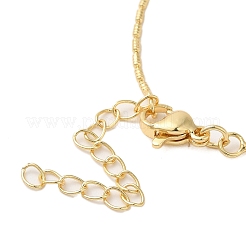 Латунные ожерелья с подвеской-крестом из прозрачного кубического циркония для женщин&nbsp;LS-NJEW-K381-04G