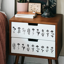 Самоклеящийся трафарет для шелкографии&nbsp;DIY-WH0338-186