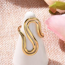 Кольца-манжеты S-образной формы из нержавеющей стали 304 для женщин&nbsp;RJEW-Z077-01G-06