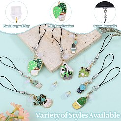 10 шт. сплав эмали мобильные ремни&nbsp;HJEW-SW00132-04