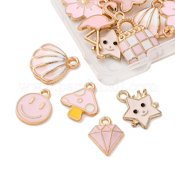 20шт 10 стиля подвески из сплава с эмалью&nbsp;ENAM-FP0002-55