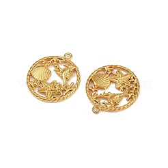 Подвески из нержавеющей стали 304 с тематикой океана&nbsp;STAS-F317-01N-G