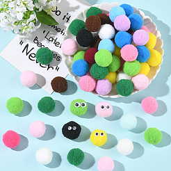 150шт полиэстеровый помпон-шар&nbsp;DIY-SC0031-32