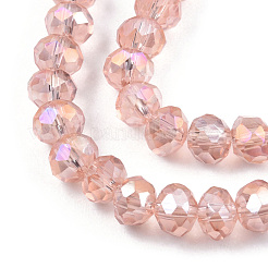 Стеклянные бусины с гальваническим покрытием &nbsp;X-EGLA-A034-T6mm-B32