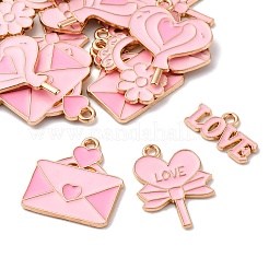 20 шт. 5 стиля подвески из сплава и эмали на тему Дня святого Валентина&nbsp;ENAM-FP0002-15