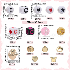 Наборы для самостоятельного изготовления бусин с буквами&nbsp;DIY-SP0003-66