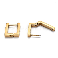 Серьги-кольца Huggie Hoop из нержавеющей стали 304&nbsp;STAS-J033-10A-G