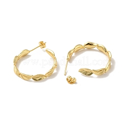 Серьги-гвоздики из латуни с реечным покрытием&nbsp;EJEW-I268-05G