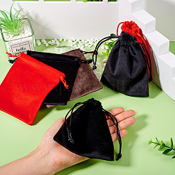 10 шт. бархатных мешочков для хранения украшений на завязках&nbsp;ABAG-TA0001-31B