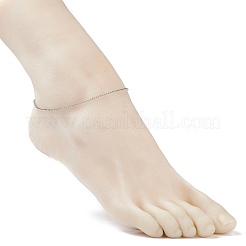 Не тускнеющий браслет на ногу из нержавеющей стали 304 толщиной 1 мм для мужчин и женщин&nbsp;AJEW-AN00455