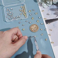 60шт латунные подвески из кубического циркония с микро-паве&nbsp;KK-WR0001-72