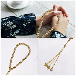 3 шт. браслеты с подвесками-узлами из сплава 3 цветов&nbsp;BJEW-PH0004-70