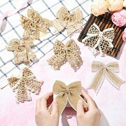 16 шт. 8 стиля бант из мешковины украшения аксессуары&nbsp;DIY-CJ0003-21