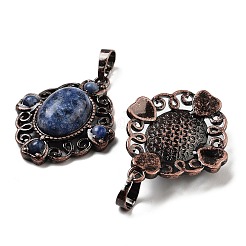 Подвески в виде ромбов из натурального содалита&nbsp;G-K363-02R-09