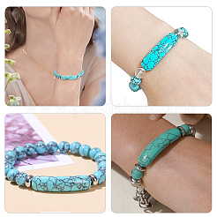 6 шт. подвески-коннекторы из синтетической бирюзы&nbsp;G-AR0006-27A