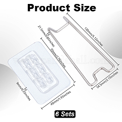 Подставка для фоторамки из нержавеющей стали 201&nbsp;AJEW-WH0651-43A