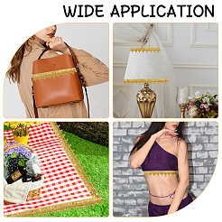 14~15 ярд блестящих полиэстеровых лент с изнаночной вязкой&nbsp;SRIB-GL0001-01