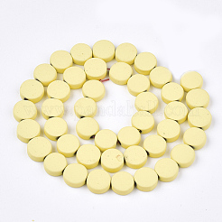 Окрашенного распылением немагнитных синтетических нитей гематита бусы&nbsp;G-T116-01B-02