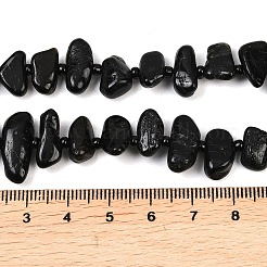 Натуральный черный турмалин бисер нитей&nbsp;G-K393-B06