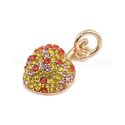 Подвески латунные горный хрусталь&nbsp;LS-KK-B145-02G-02