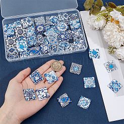 1 набор стеклянных кабошонов&nbsp;GGLA-PH0001-65C