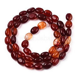 Натуральный красный агат бисер нитей&nbsp;G-S357-B09