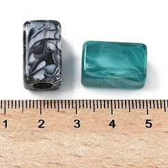 Акриловые бусины двухцветные&nbsp;OACR-C040-04