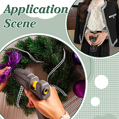 3 рулон 3 видов пластиковых страз для отделки&nbsp;DIY-FG0007-04B