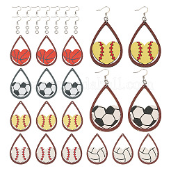 Наборы для изготовления сережек с подвесками на спортивную тематику своими руками&nbsp;DIY-TA0004-36