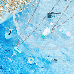 Подвески для стеклянных бутылок в стиле 28шт.&nbsp;CRES-SC0002-06