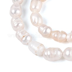 Нити из натурального культивированного пресноводного жемчуга&nbsp;LS-PEAR-N029-01B