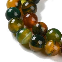 Натуральные полосатые агатовые / полосатые агатовые бусинки&nbsp;G-Z060-A01-B18
