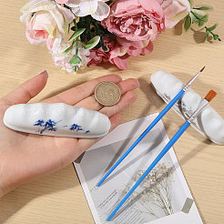 2 шт. 2-х цветный фарфоровый держатель для каллиграфических кистей&nbsp;AJEW-CA0004-91